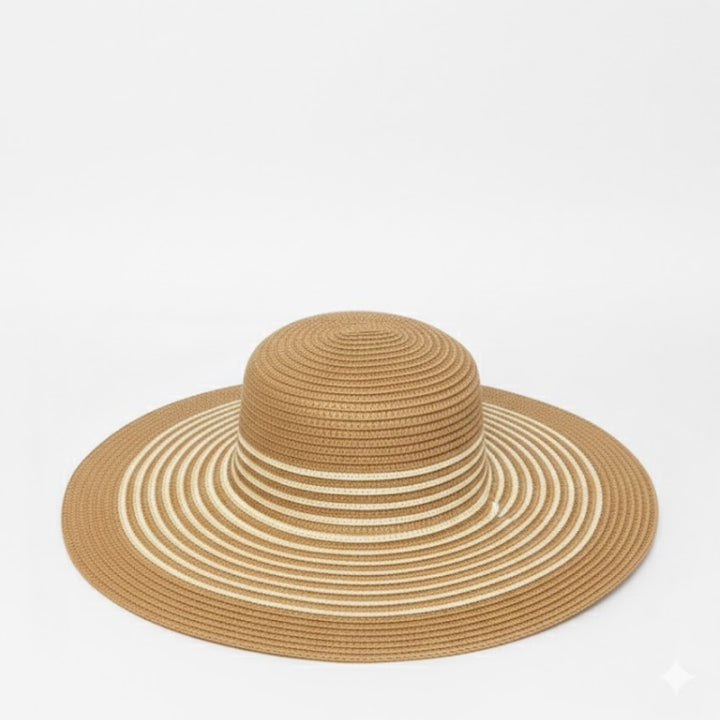 Chapeau de plage en paille rayé Take It Outside Essentials