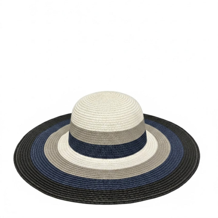 Chapeau de plage en paille rayé Take It Outside Essentials