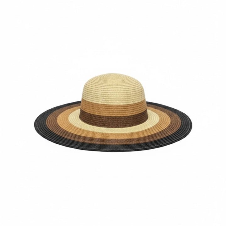 Chapeau de plage en paille rayé Take It Outside Essentials
