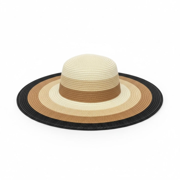 Chapeau de plage en paille rayé Take It Outside Essentials