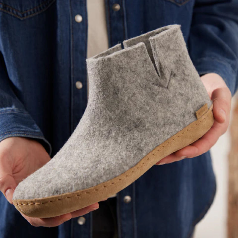 Botte Glerups - Cuir - Gris