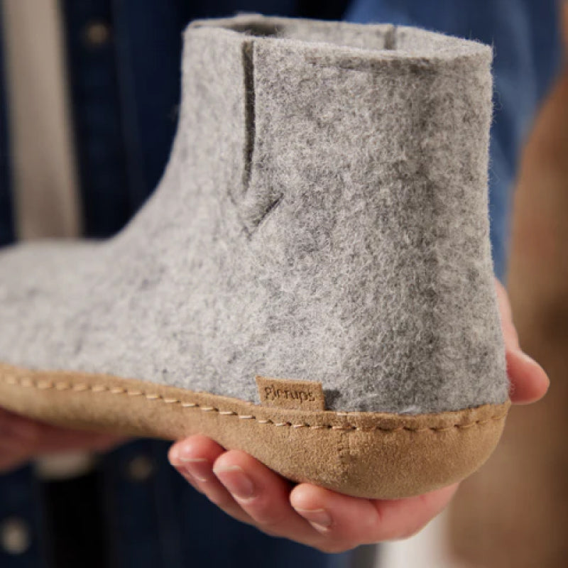 Botte Glerups - Cuir - Gris