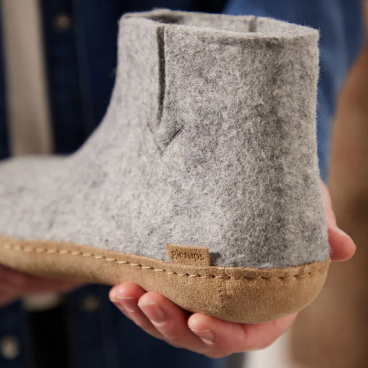Botte Glerups - Cuir - Gris