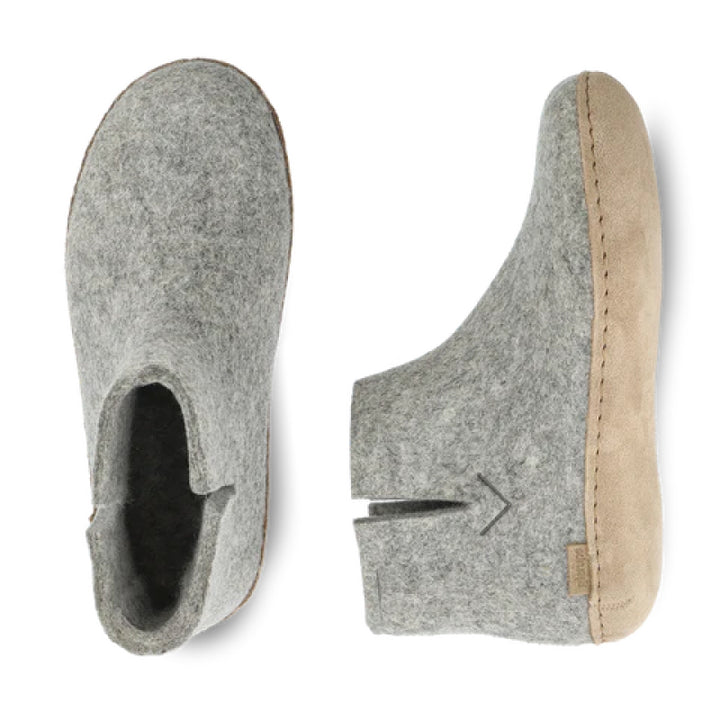 Botte Glerups - Cuir - Gris