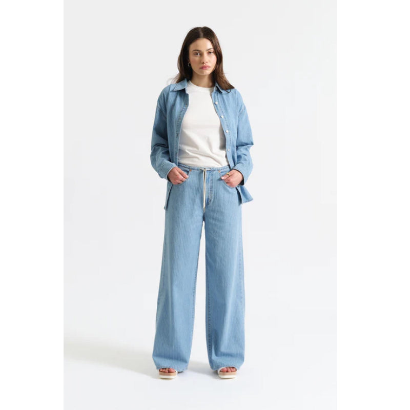 Daze Denim Madison Taille mi-haute Jambe large - Whimsy