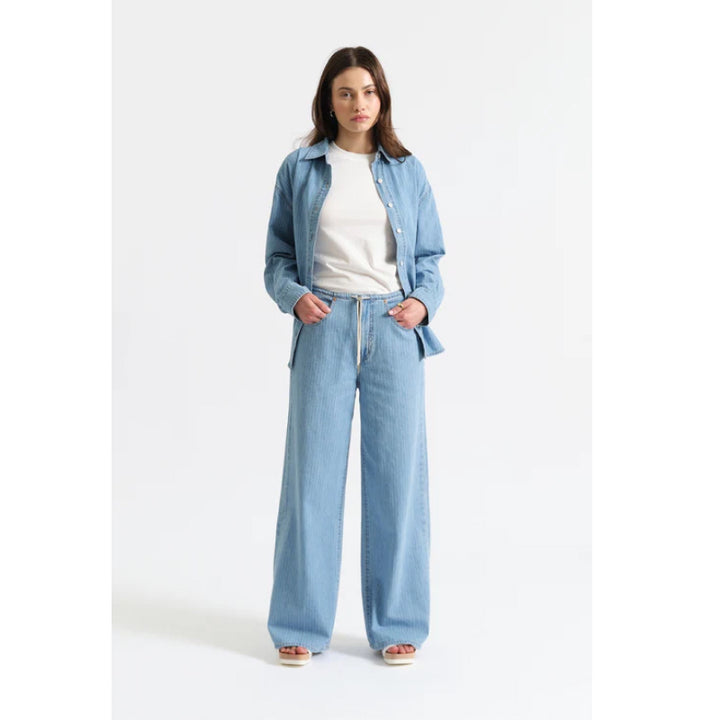 Daze Denim Madison Taille mi-haute Jambe large - Whimsy