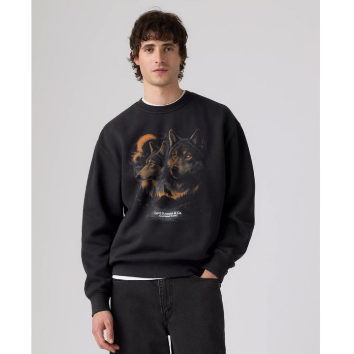 Sweat-shirt ras du cou relax motif Levi's
