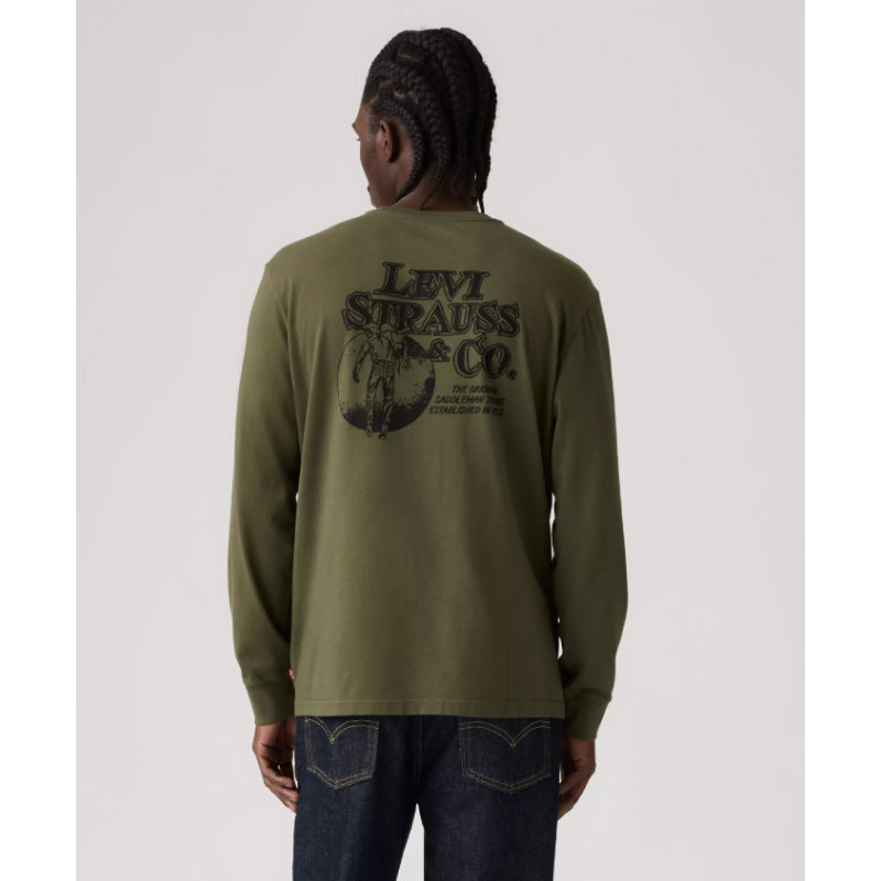 T-shirt graphique à manches longues pour homme Levi's Archival Western