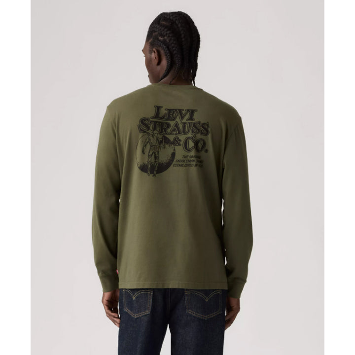 T-shirt graphique à manches longues pour homme Levi's Archival Western