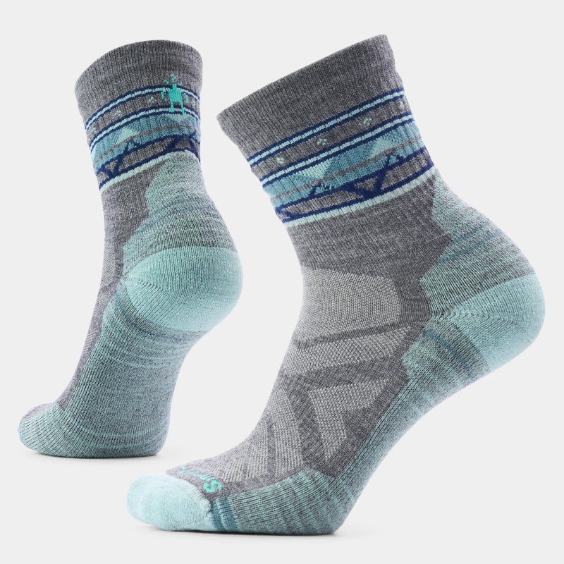 SmartWool Chaussettes Hike Light Cushion Zig Zag Graphic Mid Crew pour femmes 