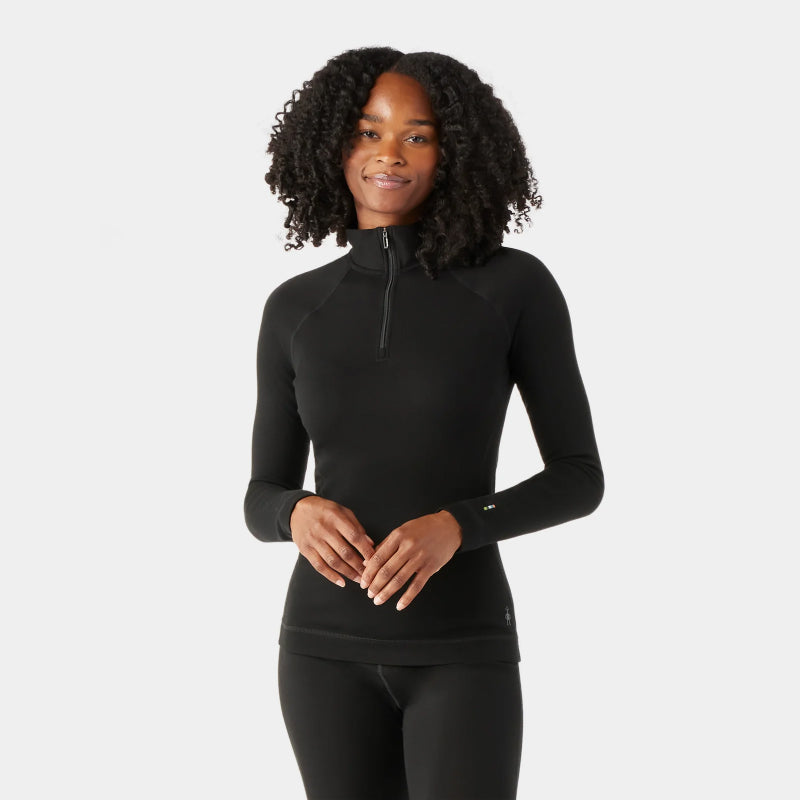 Haut technique 1/4 zippé Smartwool Classic Thermal Merino pour femme, en boîte
