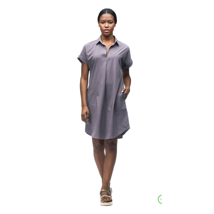 Indyeva Frivol Knee Length Short Sleeve Shirt Dress