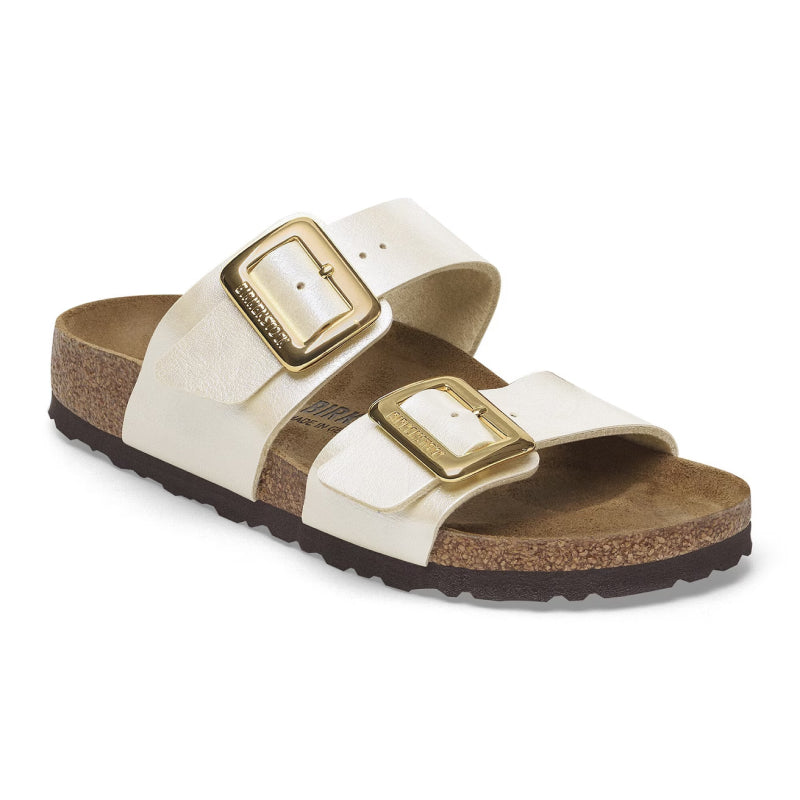 Birkenstock Sydney Luxe Buckle Graceful Pearl White Birko-Flor - Étroit
