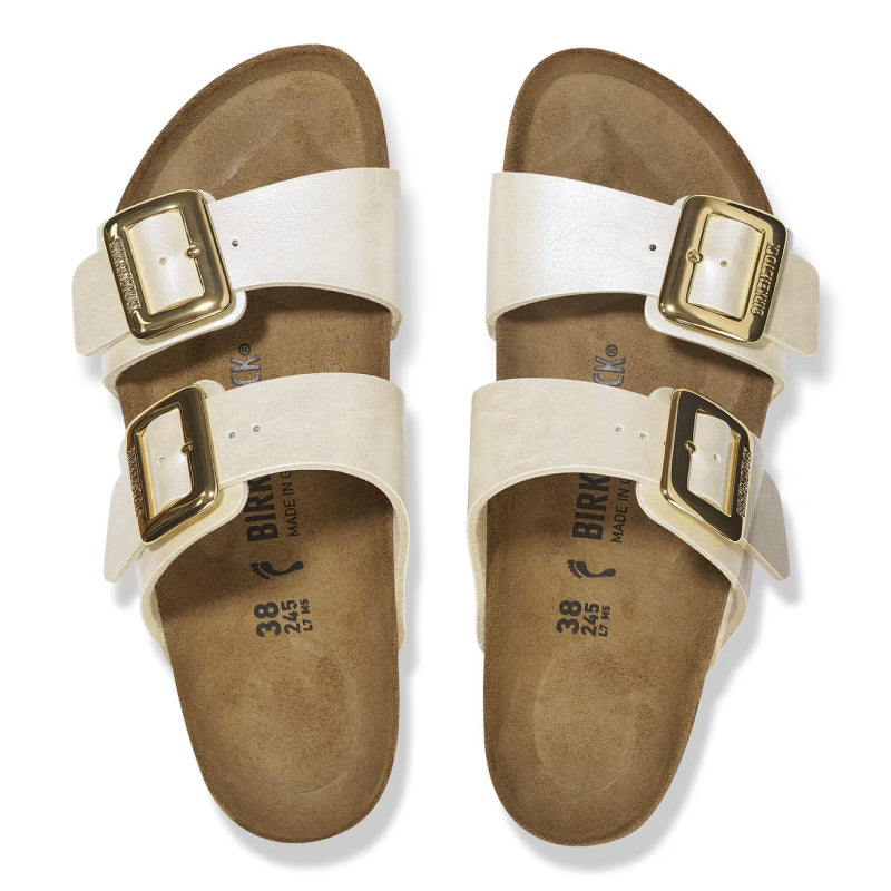 Birkenstock Sydney Luxe Buckle Graceful Pearl White Birko-Flor - Étroit