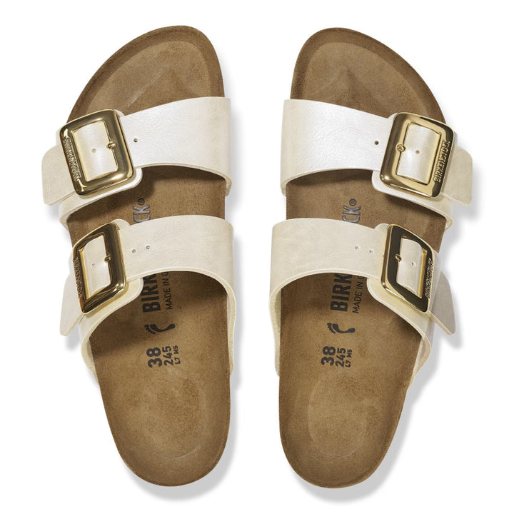 Birkenstock Sydney Luxe Buckle Graceful Pearl White Birko-Flor - Étroit