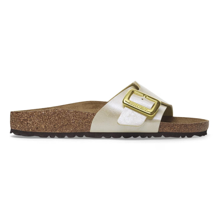 Birkenstock Catalina Luxe Boucle Perle Élégante Blanc Birko-Flor - Étroit
