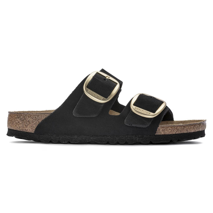 Birkenstock Arizona Grandes Boucles Daim Noir - Étroit