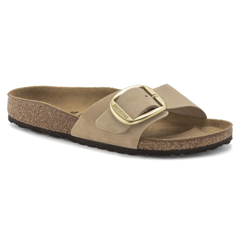 Birkenstock Madrid Big Buckle Sandcastle Nubuck - Étroit