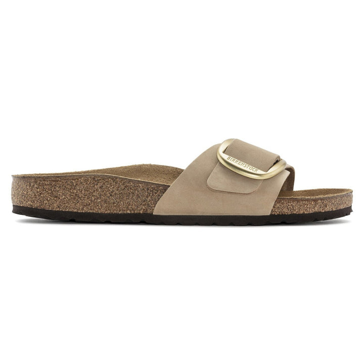 Birkenstock Madrid Big Buckle Sandcastle Nubuck - Étroit