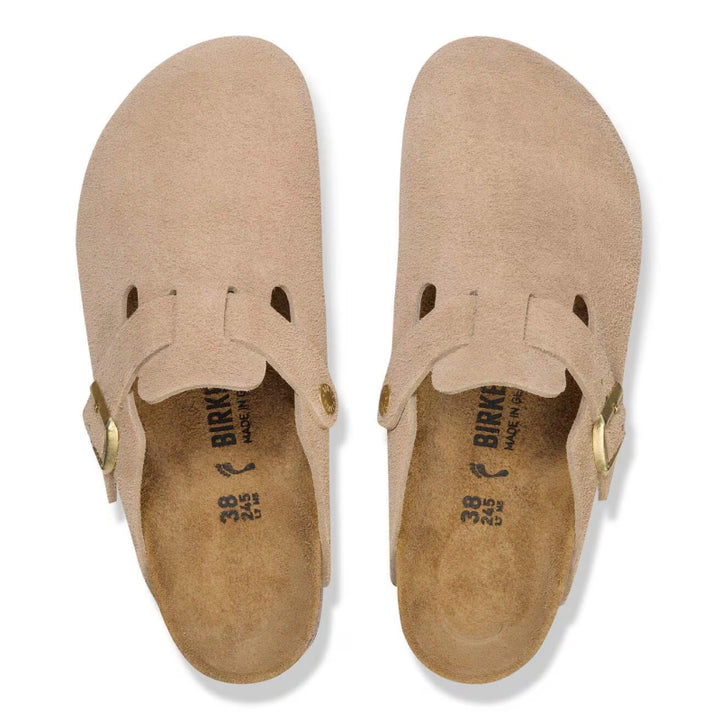 Birkenstock Boston Daim Sable - Étroit