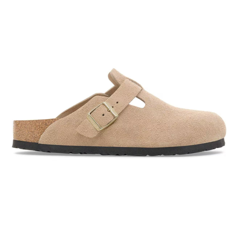 Birkenstock Boston Daim Sable - Étroit
