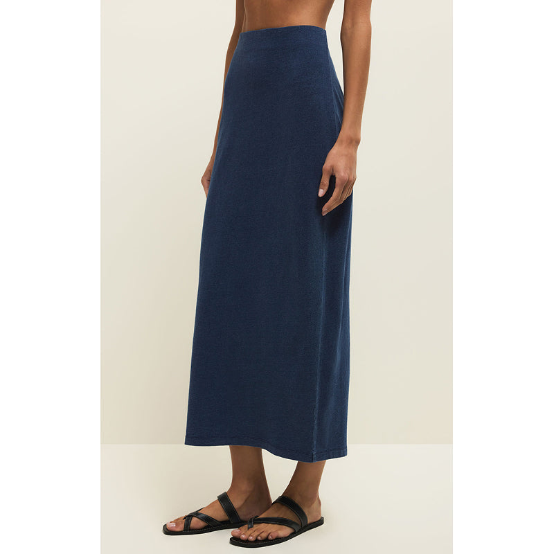 Jupe midi en jersey denim Gail Z Supply