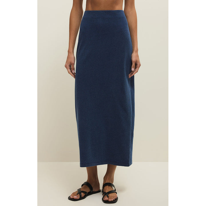 Jupe midi en jersey denim Gail Z Supply