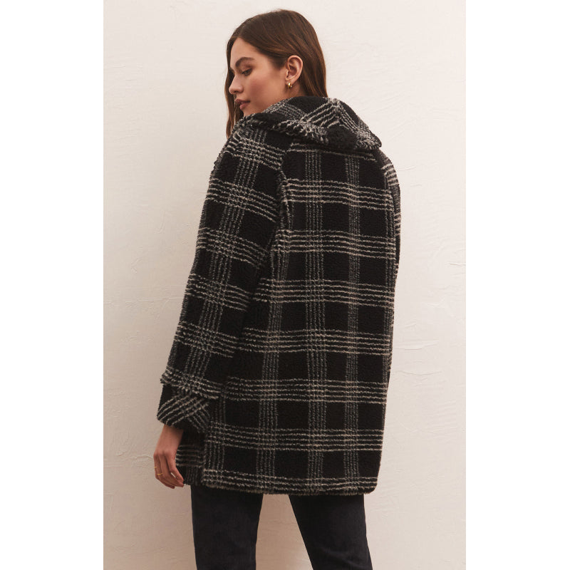 Z Supply Hastings Sherpa Black Coat