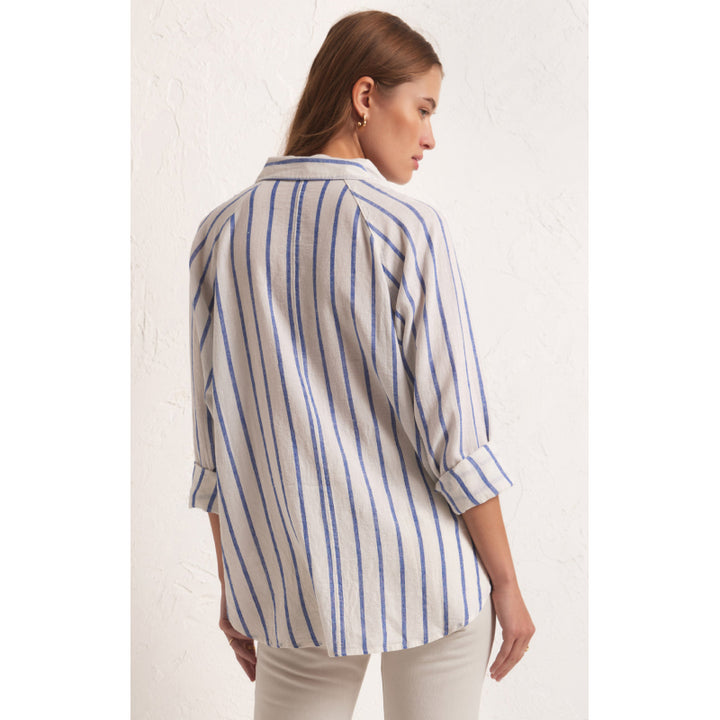 Z Supply The Perfect Linen Stripe Top