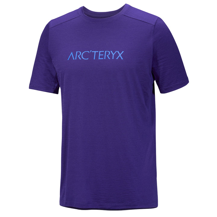T-shirt à manches courtes Arc'teryx Ionia en laine mérinos avec logo Arc'Word – Homme