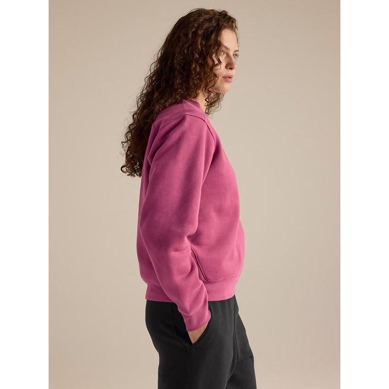 Haut en molleton à col rond avec emblème Arc'teryx pour femme