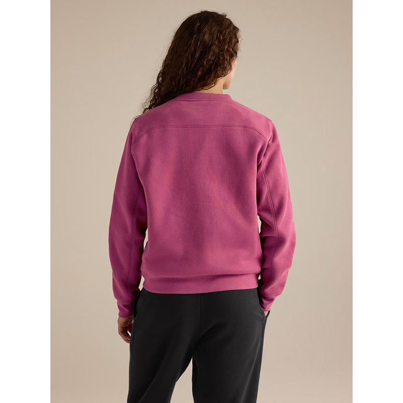 Haut en molleton à col rond avec emblème Arc'teryx pour femme