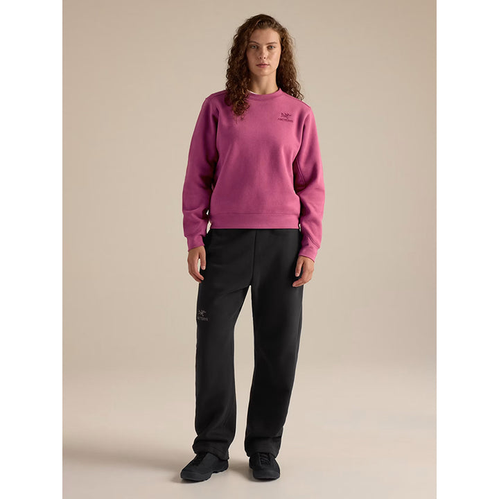 Haut en molleton à col rond avec emblème Arc'teryx pour femme