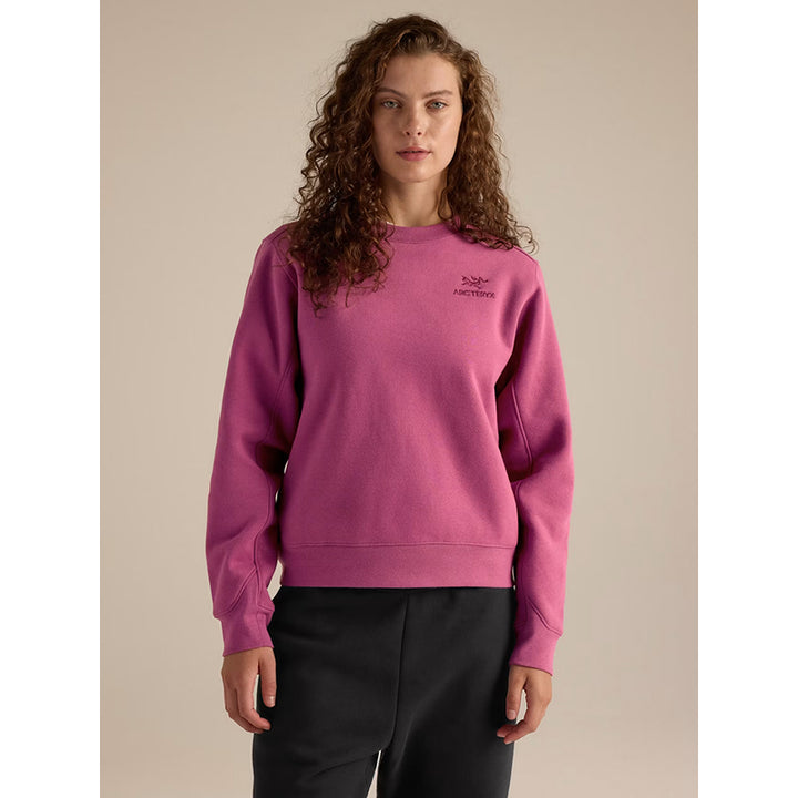 Haut en molleton à col rond avec emblème Arc'teryx pour femme