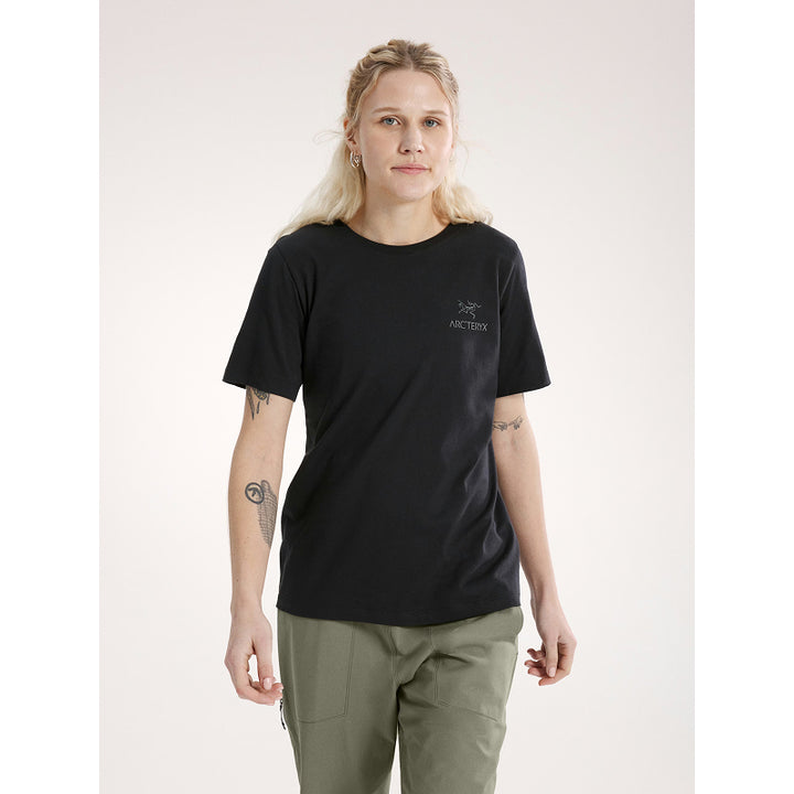 T-shirt à manches courtes ras du cou Kragg SL Cotton Emblem Arc'teryx pour femme
