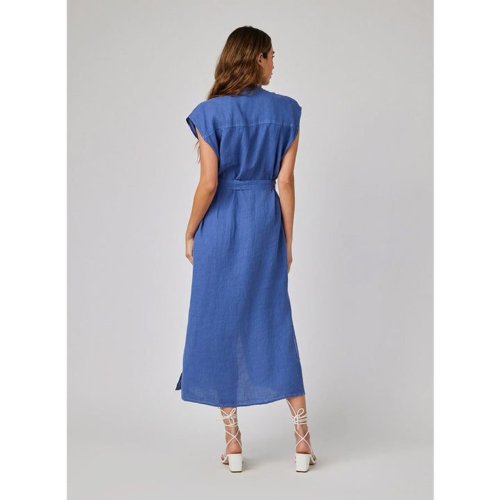 Robe mi-longue boutonnée à manches courtes Bella Dahl