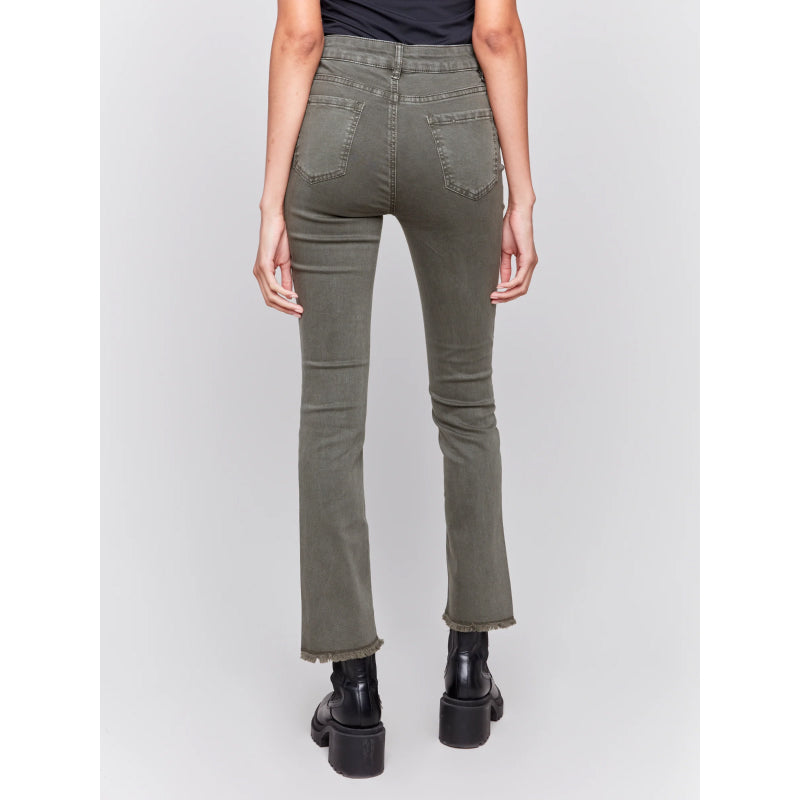 Charlie B Coloured Asymmetrical Leg Pant