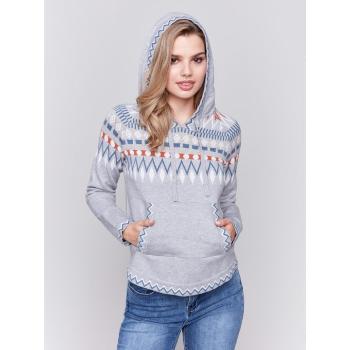 Charlie B Plushy Knit Pattern Sweater