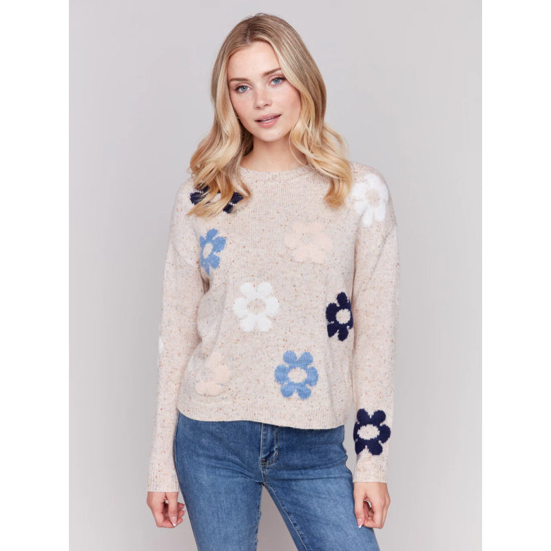 Charlie B Neps Yarn Knit Sweater