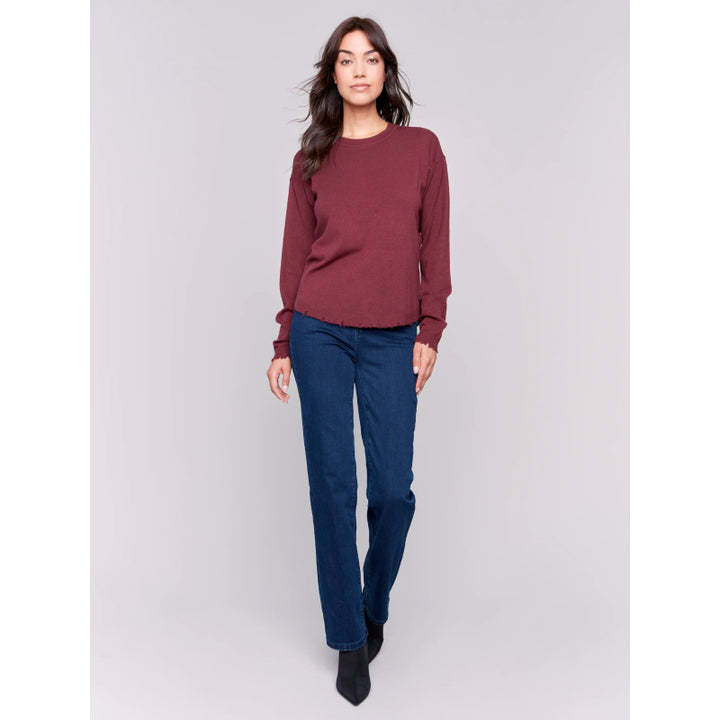 Charlie B Round Hem Sweater