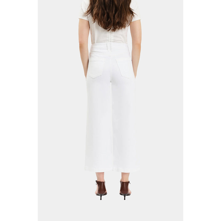 Daze Denim Valley Girl taille haute à poches plaquées - Agneau