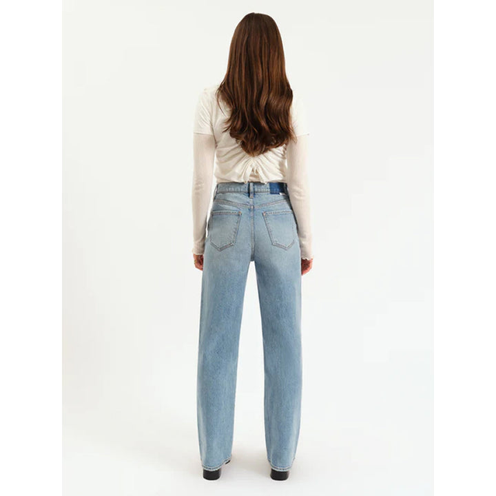 Daze Denim City Straight High Rise Coupe Droite - Be Mine Vintage