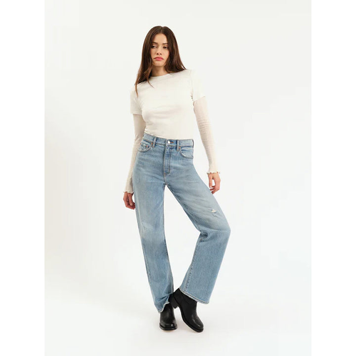 Daze Denim City Straight High Rise Coupe Droite - Be Mine Vintage