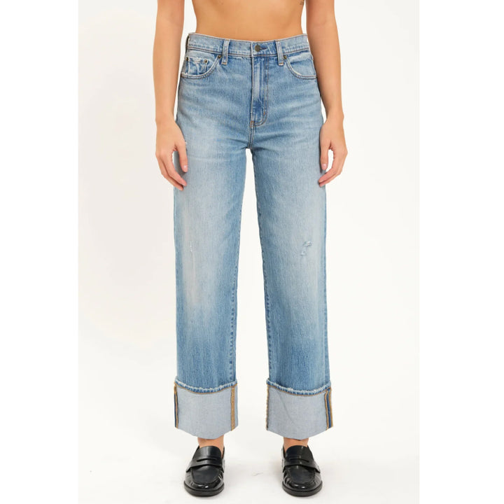 Daze Denim Eastside High Rise Loose - Rush Hour