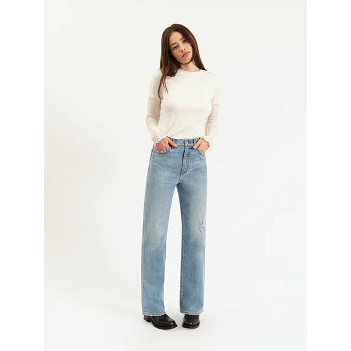 Daze Denim City Straight High Rise Coupe Droite - Be Mine Vintage