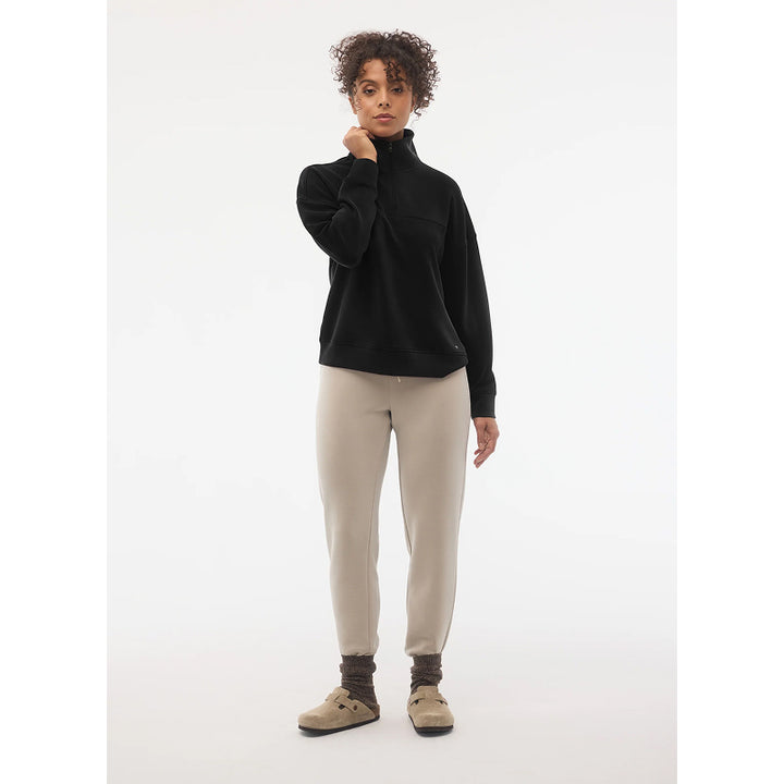 Haut 1/4 zip Figue Lierre femme