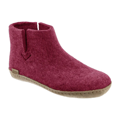 Botte Glerups - Cuir - Canneberge