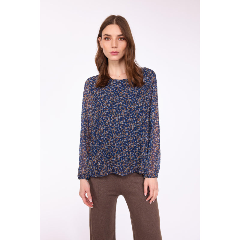 Pistache Multi Floral Blouse