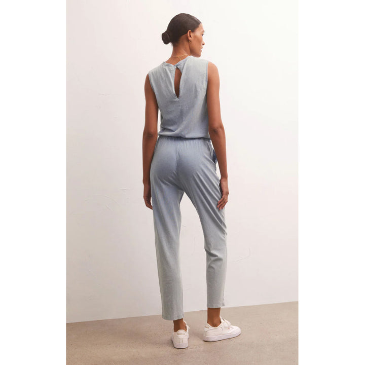 Z Supply Rain Knit Denim Jumpsuit