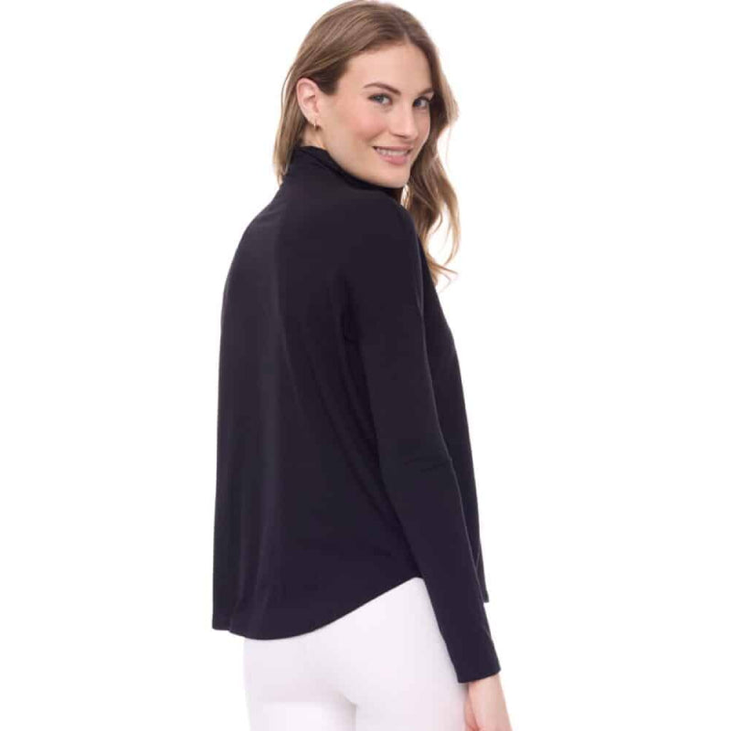 Tyler Madison Morgan Knit Jersey Turtleneck Top